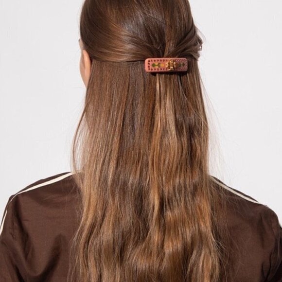 TORY BURCH Roxanne Embellished Small Barrette - Picture 6 of 7